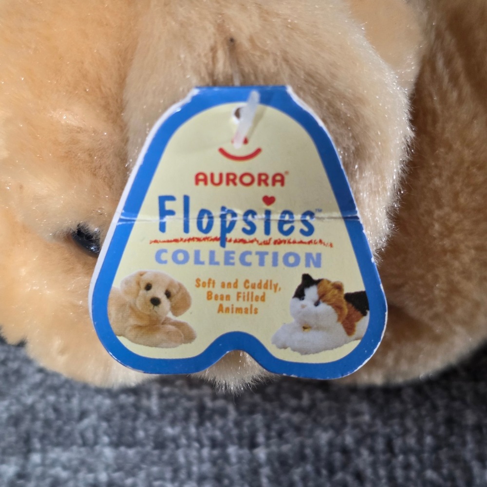 Aurora Flopsies Lil Garth Golden Retriever Puppy Dog Plush 8" 31184 NWT - Picture 4 of 7